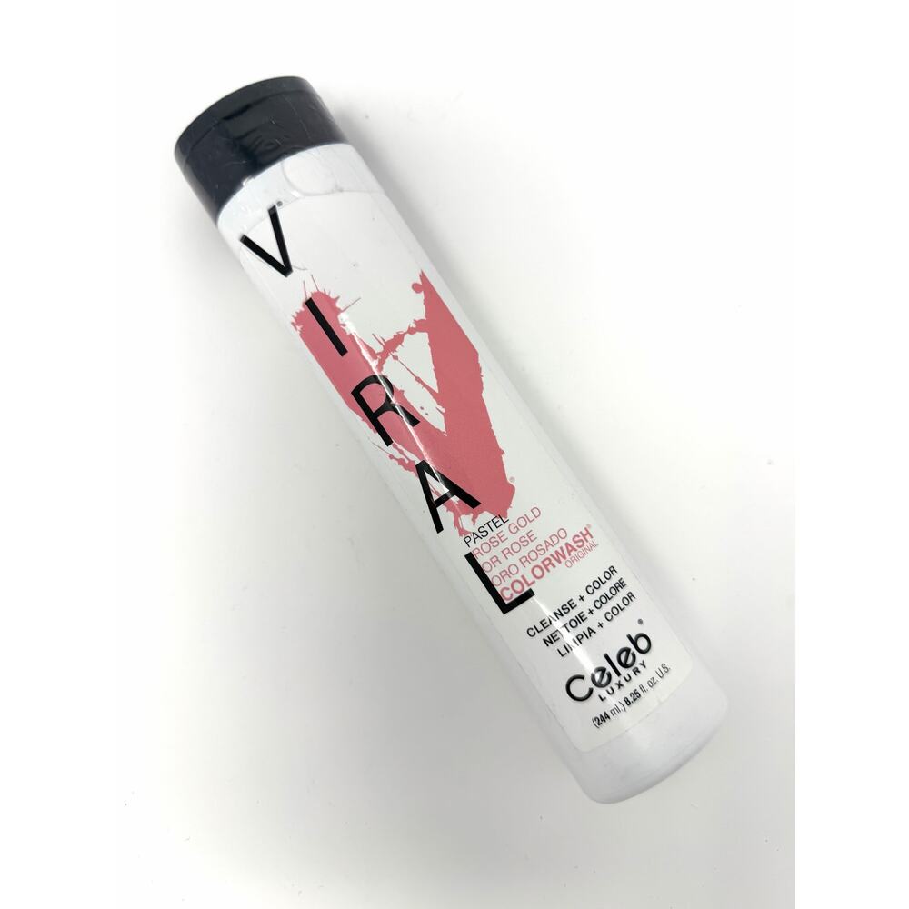 New‎ Sealed Celeb Viral Rose Gold Colorwash Luxury Hair Color Cleanse Light Pink